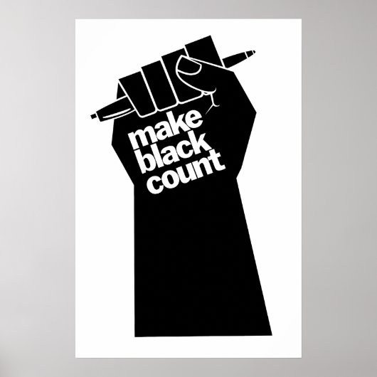 Poster Make Black Count Gleichheit BLM (Vorne)