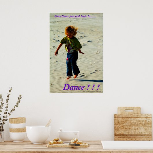 Poster Manchmal muss man nur......... (Küche)