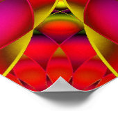 Poster Mandala Psychedelic Visionen (Ecke)