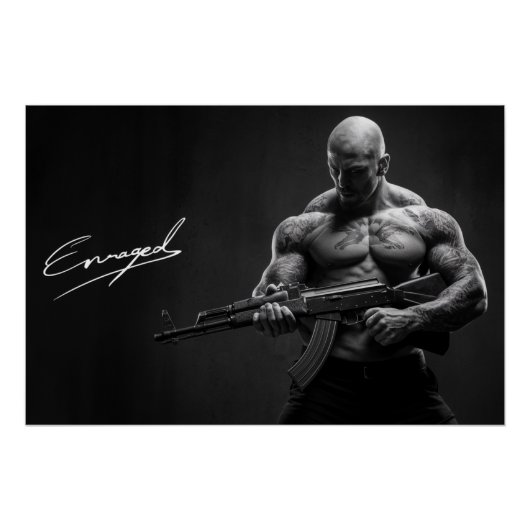 Poster Mann Enraged 06 (Vorderseite)