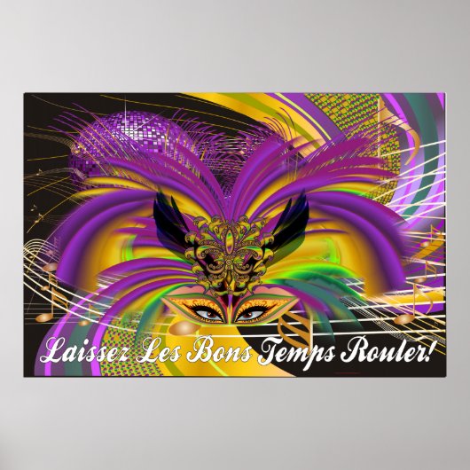 Poster Mardi Gras Maske The Queen II (Vorne)