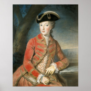 Poster Marie Antoinette Jagdbekleidung