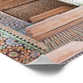 Poster - marokkanische Architekturbögen (Ecke)