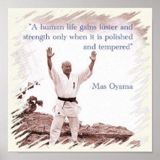 Poster Mas Oyama Menschleben