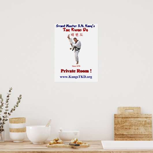 Poster-Master-Perry-Front-Kick-Private-Room Poster (Küche)