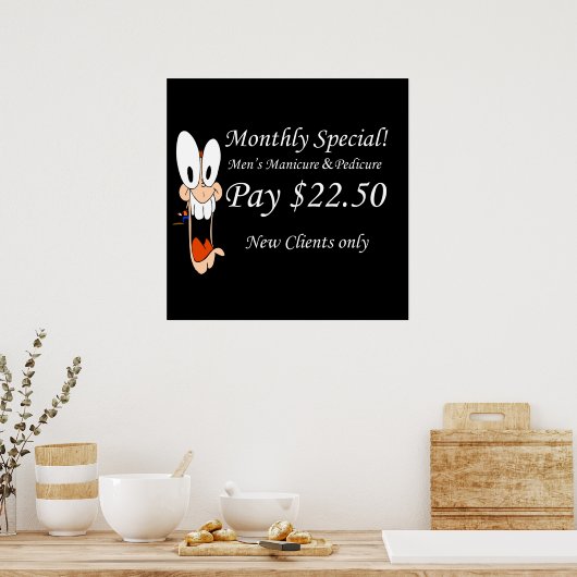 Poster Matte für Männerpuppe (Küche)