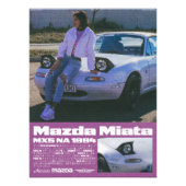 Poster Mazda Miata MX5 (Vorne)