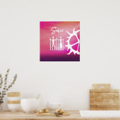 Poster med samiska mönster i rosa (Küche)