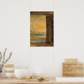 Poster - Meerblick Acryl auf Holzmalerei - Rechts (Küche)