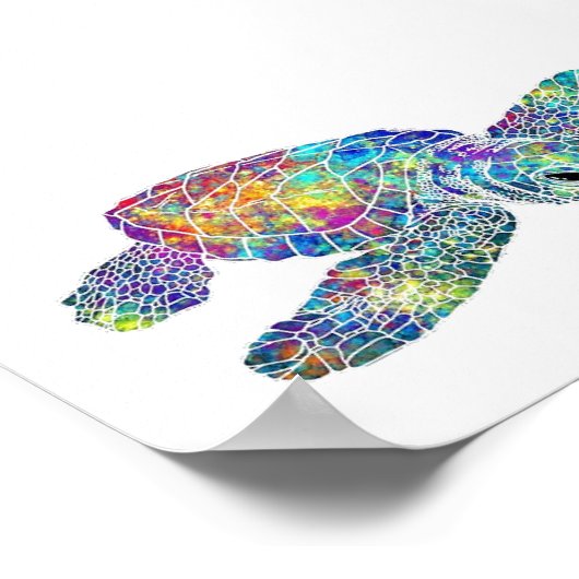 Poster - Meeresschildkröte (Ecke)