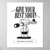 Poster Mehr Espresso weniger Depresso (Vorne)