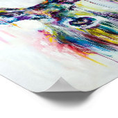 Poster - Mehrfarbiger Stag (Ecke)