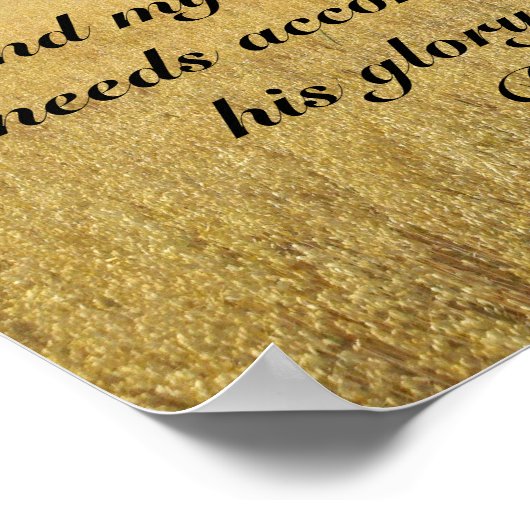 Poster Mein Gott wird geben (Ecke)