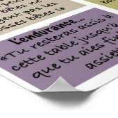 Poster "Meine Mama hat es mir beigebracht." (Ecke)