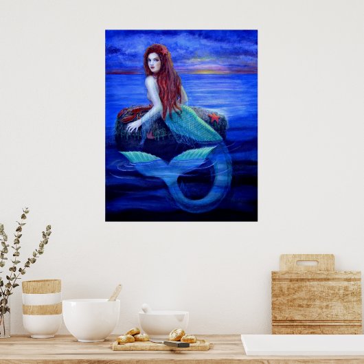 Poster "Mermaid's Dinner" (Küche)