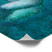 Poster "Mermaid's Polar Bear Kiss" (Ecke)