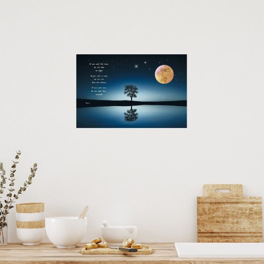 Poster met gedicht van Rumi (Küche)