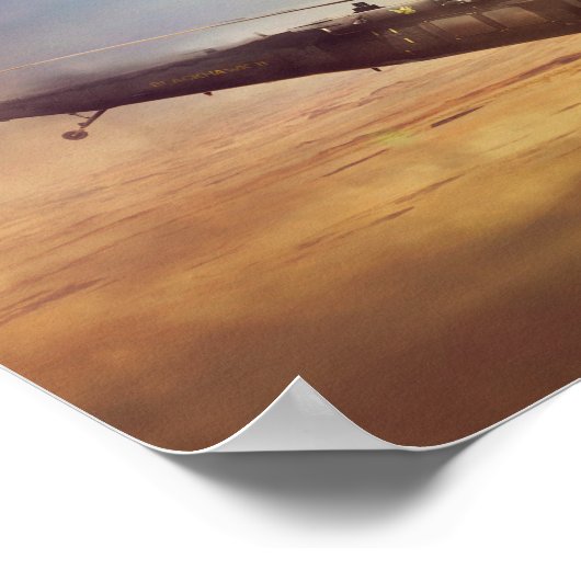 Poster MH-60K Schwarzer Falken (Ecke)