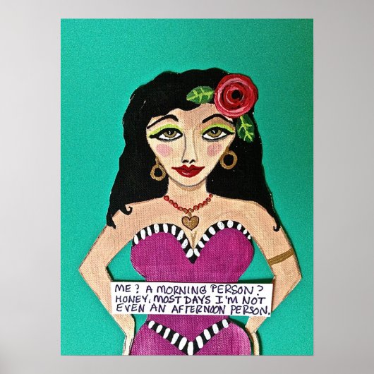 POSTER - "MICH? EINE MORGENPERSON?" (Vorne)