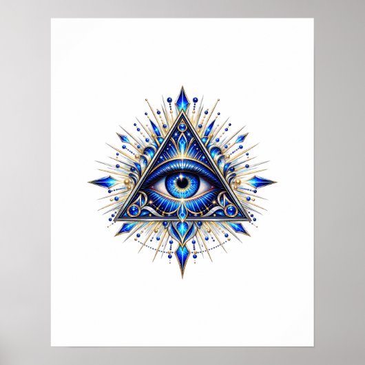 Poster Midnight Sapphire Eye (Vorne)