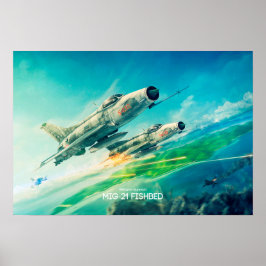 Poster Mikoyan-Gurevich MiG-21 Fishbed