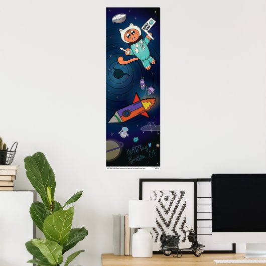 Poster - Milchstraße (Heimbüro)