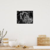 Poster "Mimes in Plaza" von Rick Waldroup (Küche)