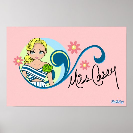 Poster "Miss Casey" (Vorne)