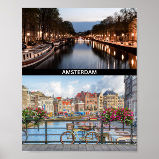 Poster mit Amsterdam