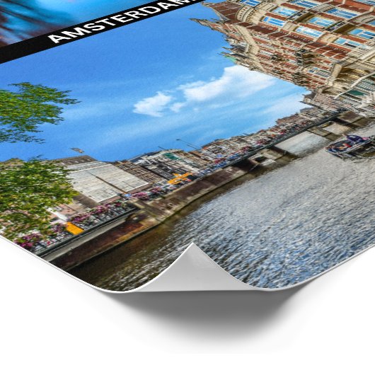 Poster mit Amsterdam (Ecke)