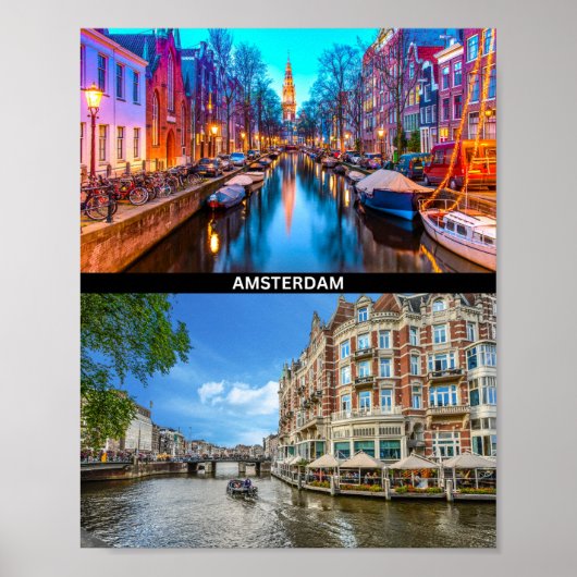 Poster mit Amsterdam (Vorne)