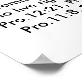 Poster mit Bibelversen (Ecke)