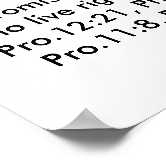 Poster mit Bibelversen (Ecke)