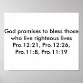 Poster mit Bibelversen (Vorne)