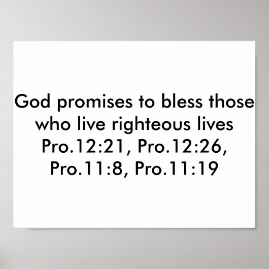 Poster mit Bibelversen (Vorne)