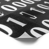 Poster mit Binärcode (Ecke)