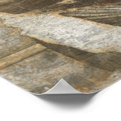 Poster mit Boxszene von der Ringseite (Ecke)
