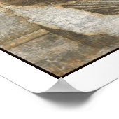 Poster mit Boxszene von der Ringseite (Ecke)