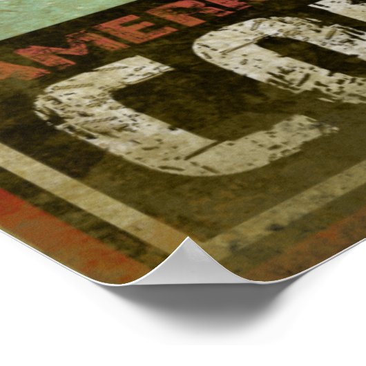 Poster mit Coolem Aspen Ski Print (Ecke)