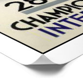 Poster mit Coolem Skiposter aus Frankreich (Ecke)