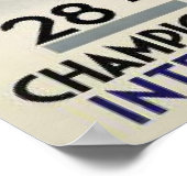 Poster mit Coolem Skiposter aus Frankreich (Ecke)