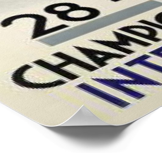 Poster mit Coolem Skiposter aus Frankreich (Ecke)