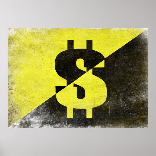 Poster mit Cooler anarcho-kapitalistischer Flagge (Vorne)