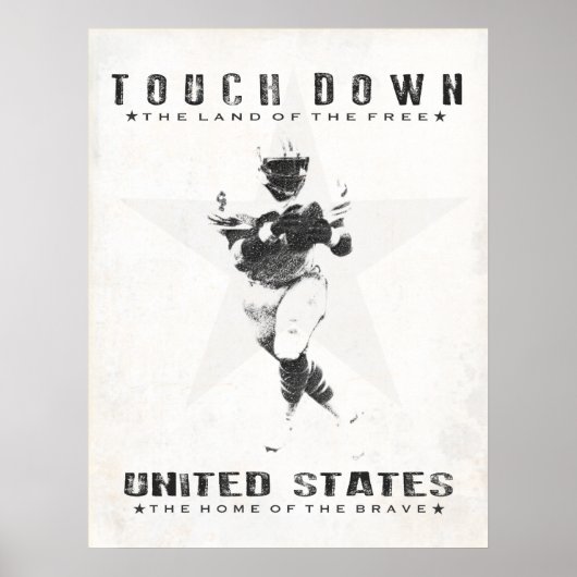 Poster mit Cooler Fußball-Printwerbung (Vorne)