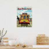 Poster mit Cooler San Francisco Print (Küche)