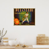 Poster mit dem spanischen Kastenschild Print for O (Küche)