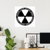 Poster mit dem Symbol für Schwarz und Weiß (Heimbüro)