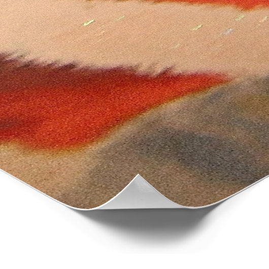 Poster mit dem Weihnachtsmann (Ecke)