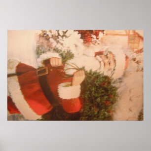 Poster mit dem Weihnachtsmann