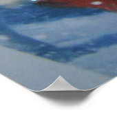 Poster mit dem Weihnachtsmann (Ecke)